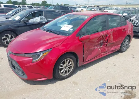 2020 Toyota Corolla Hybrid Le from USA, damaged, VIN JTDEBRBE0LJ028358